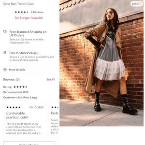 FREE PEOPLE SOHO TRENCH COAT